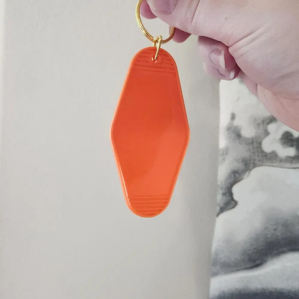 Custom Motel Keychains Car Accessories Customizable Gift Travel Summer Road Trip